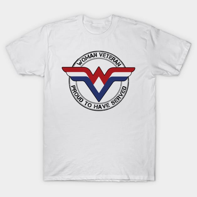 Proud Women Veterans T-Shirt by lamchozui